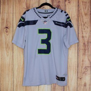 Men's Jersey Seahawks NFL Official Nike 3 Wilson Shirt On Field Dri-Fit